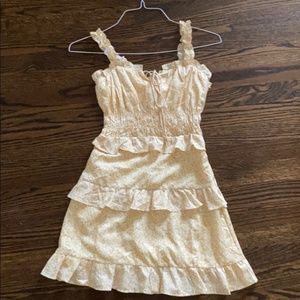 princess polly yellow floral mini dress